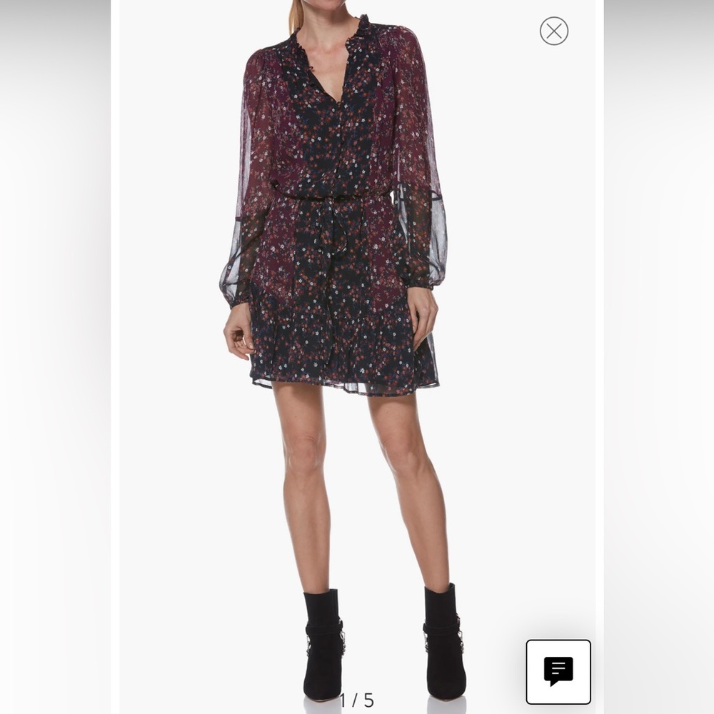 NWT Paige Sonoma 100% Silk Dress